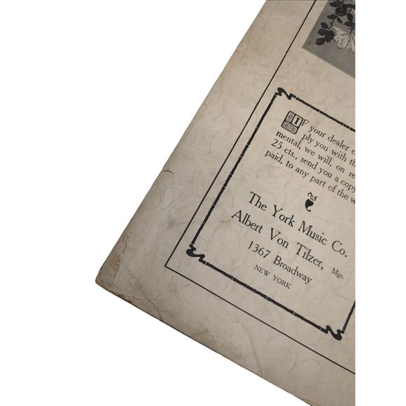 1908 Smarty Sheet Music by Albert Von Tilzer Words by Jack Norworth - Picture 14 of 14